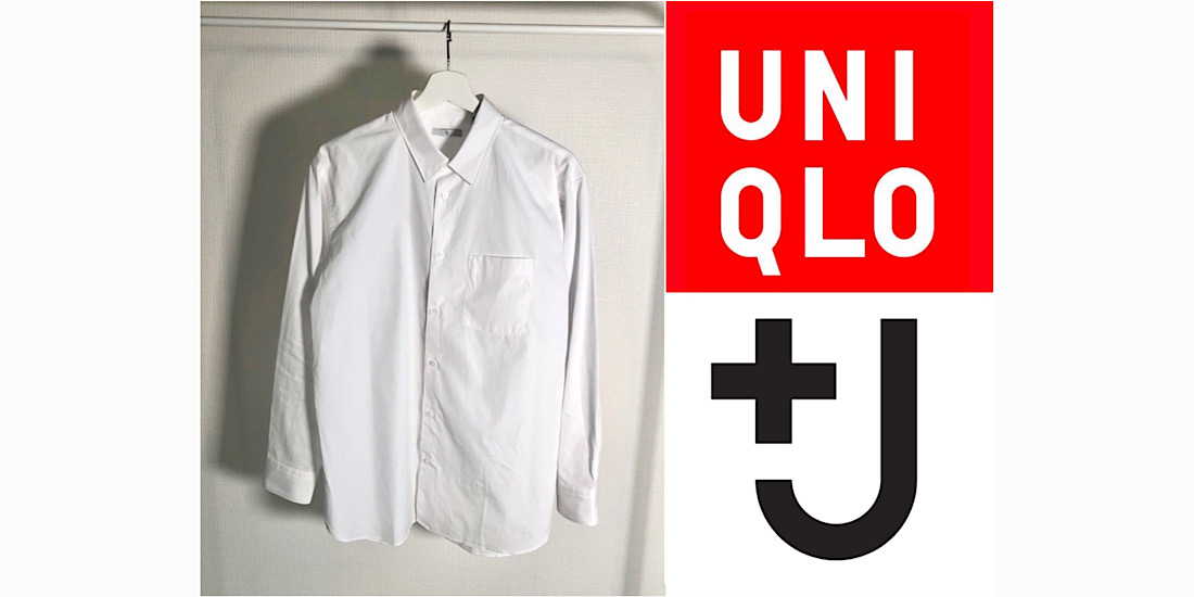 2020s　UNIQLO　+J　スーピマコットンレギュラーフィットシャツ　白